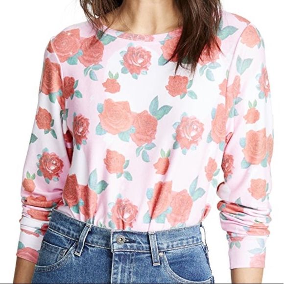 NWT Wildfox Electric Love Rose Sweatshirt - Picture 6 of 10